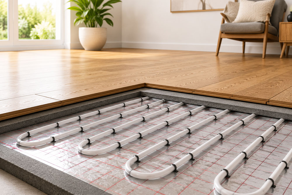installating underfloor heating